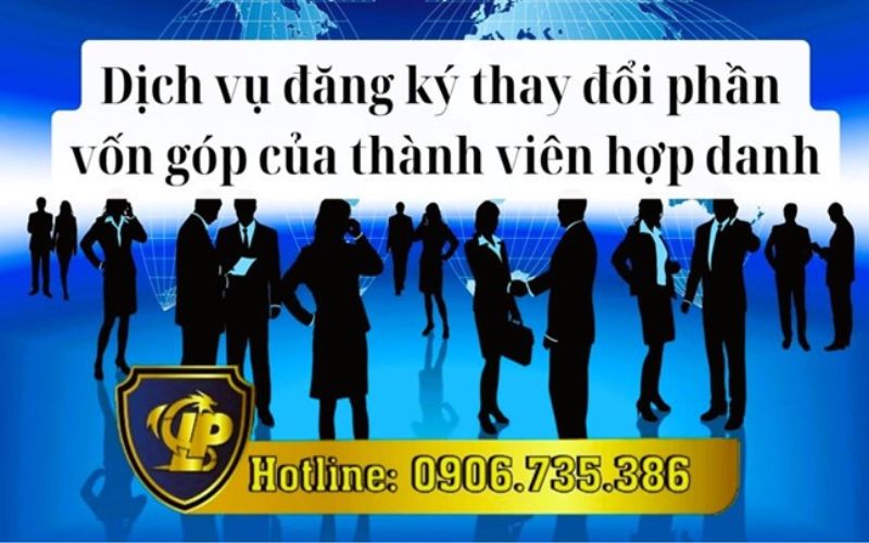 Đăng ký thay đổi phần vốn góp của thành viên hợp danh