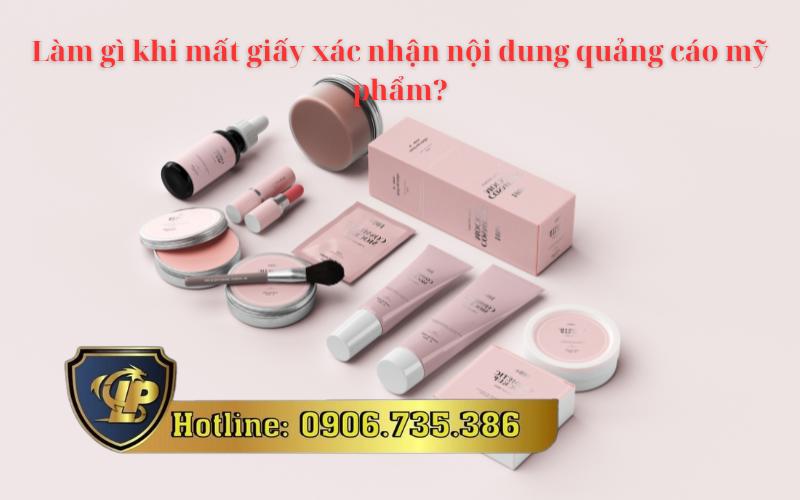 Mất giấy xác nhận nội dung quảng cáo mỹ phẩm cần làm gì