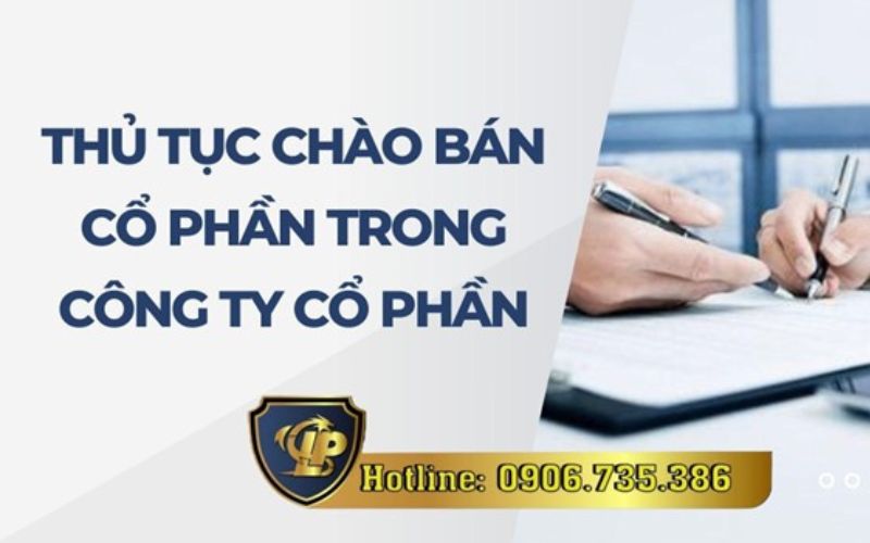 Thủ tục chào bán cổ phần