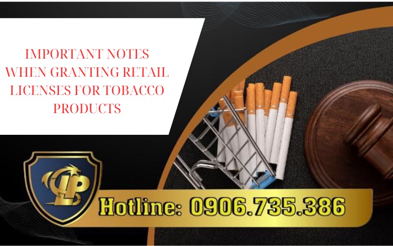 Retail sale of tobacco products