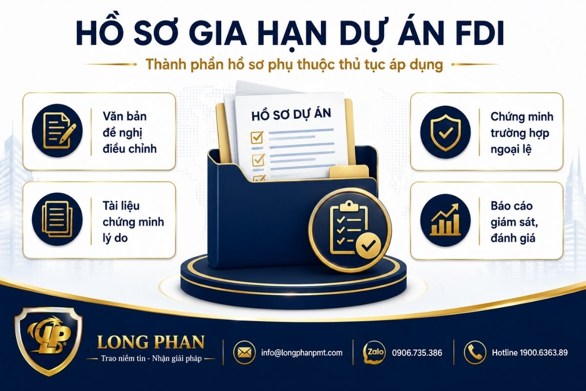Hồ sơ gia hạn thời gian thực hiện dự án đầu tư FDI và tài liệu cần chuẩn bị