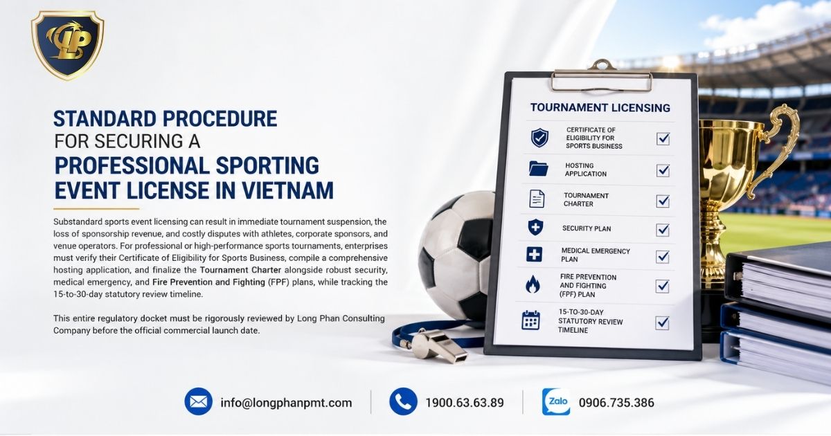 Flowchart illustrating the standard process for A Permit to Organize a Professional Sports Event