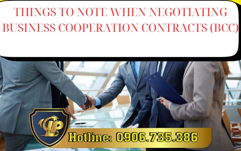 Negotiate business cooperation contracts (bcc)