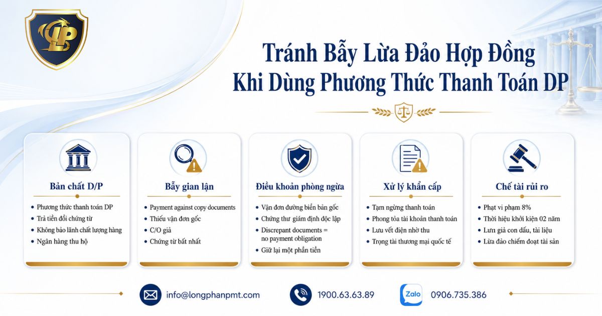 Minh họa các biện pháp tránh bẫy lừa đảo khi dùng thanh toán dp