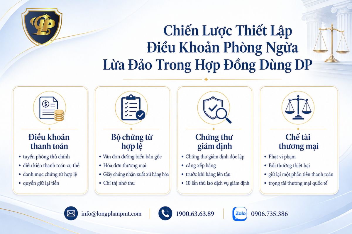 Thiết lập điều khoản hợp đồng nhằm phòng ngừa rủi ro thanh toán dp