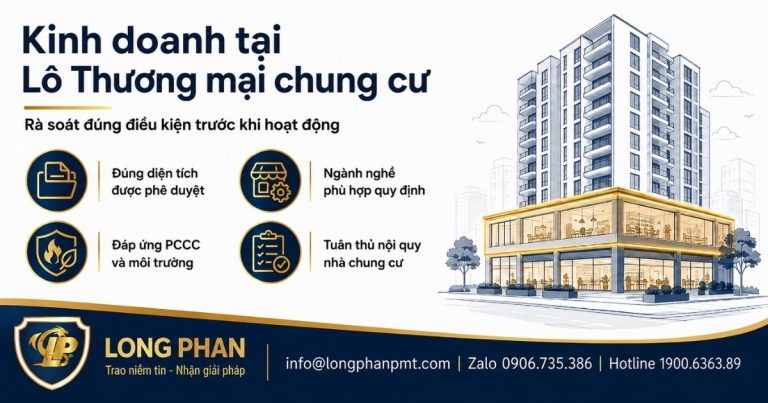 Rà soát điều kiện kinh doanh tại Lô Thương mại chung cư trước khi đăng ký và hoạt động.