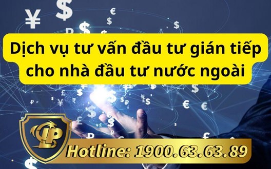 Dịch vụ tư vấn đầu tư gián tiếp cho nhà đầu tư nước ngoài tại Tư Vấn Long Phan