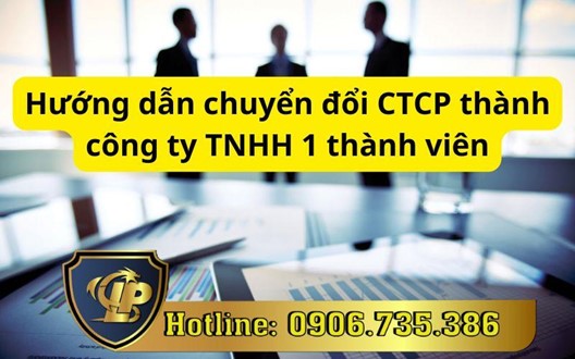 Hướng dẫn chuyển đổi CTCP thành công ty TNHH 1 thành viên