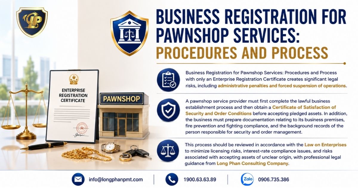 The current procedure Registration for Pawnshop Services.