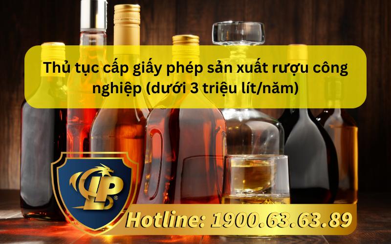 Cấp giấy phép sản xuất rượu công nghiệp