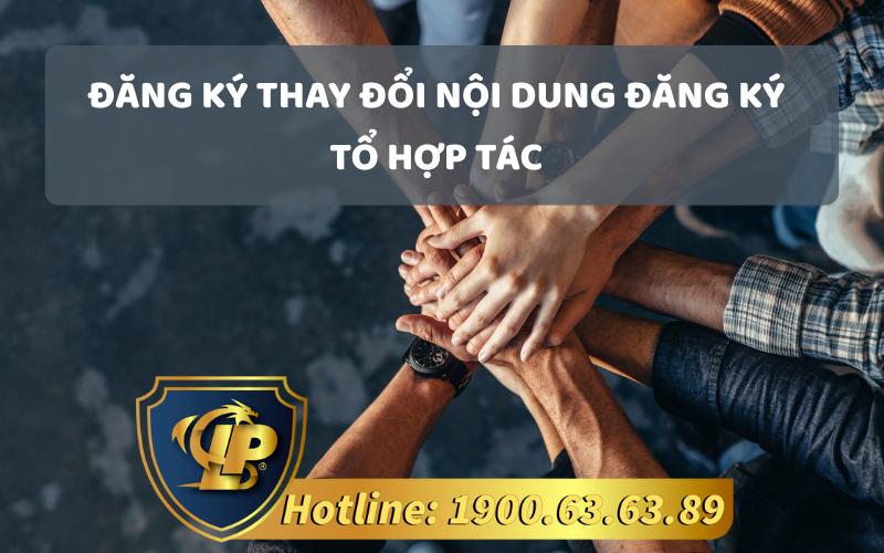 Thủ tục thay đổi nội dung đăng ký tổ hợp tác