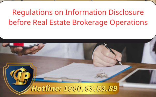 Regulations on Information Disclosure before Real Estate Brokerage Operations