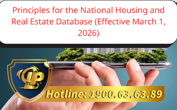 Principles for the National Housing and Real Estate Database (Effective March 1, 2026)