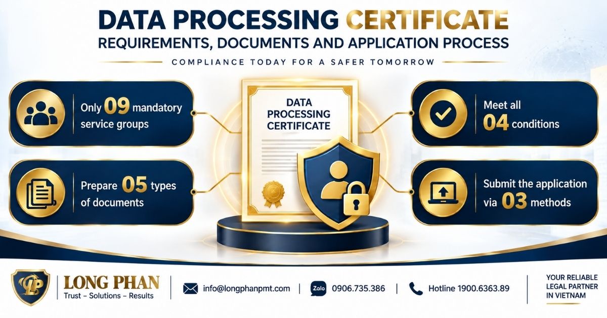 Data Processing Certificate requirements, documents, and application process overview