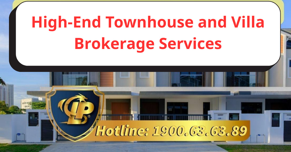 All inclusive high-end townhouse and villa brokerage services