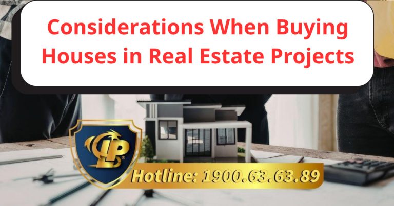 Points to consider before buying a home in the project