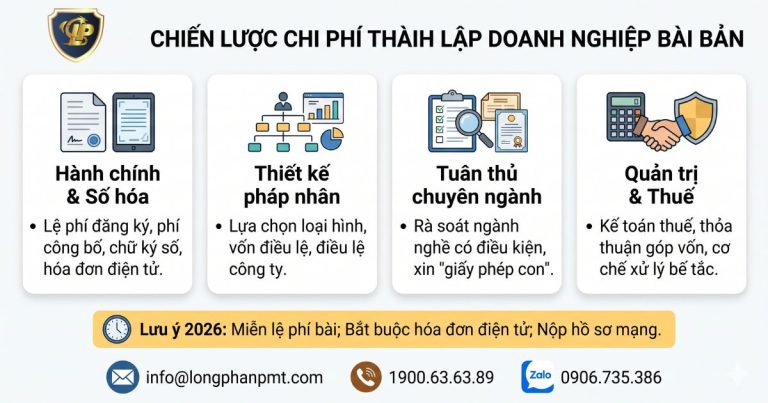 Hướng dẫn hoạch định chiến lược chi phí thành lập doanh nghiệp bài bản và tối ưu ngân sách