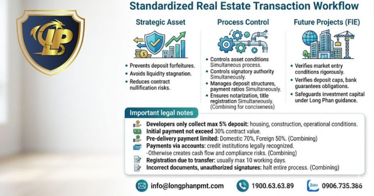 Detailed diagram of a secure real estate transaction process for businesses and individuals