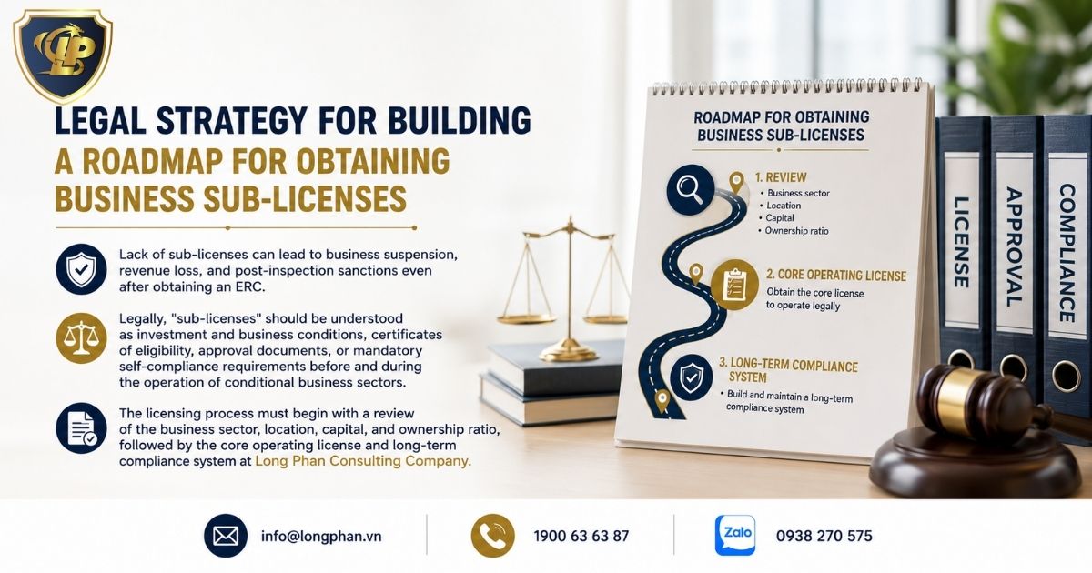 Image depicting a legal strategy for building a methodical business sub-license application roadmap