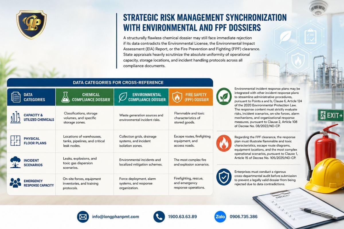 Legally standard checklist of components for a chemical plan dossier