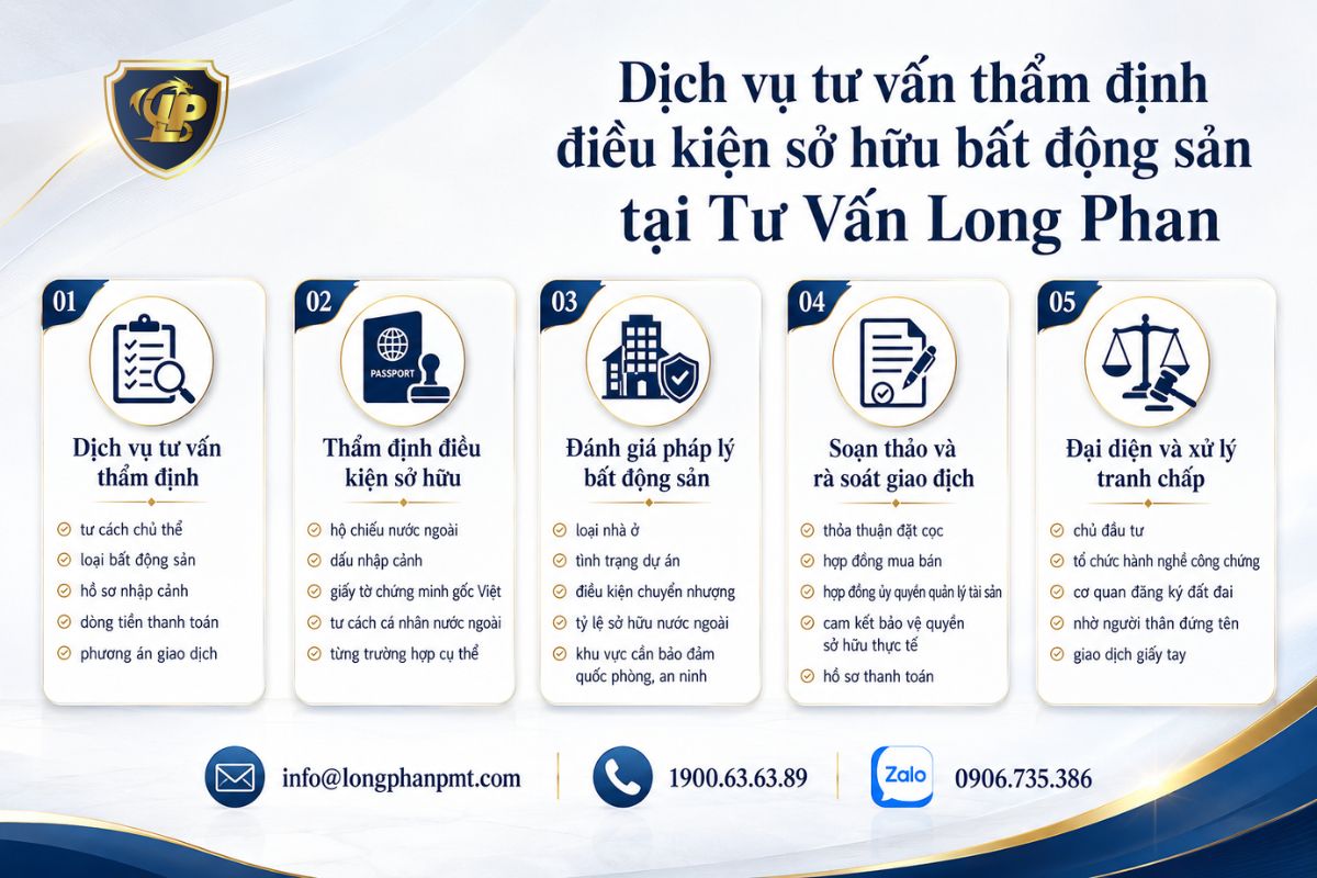 Tư Vấn Long Phan hỗ trợ pháp lý an toàn cho việt kiều mua nhà