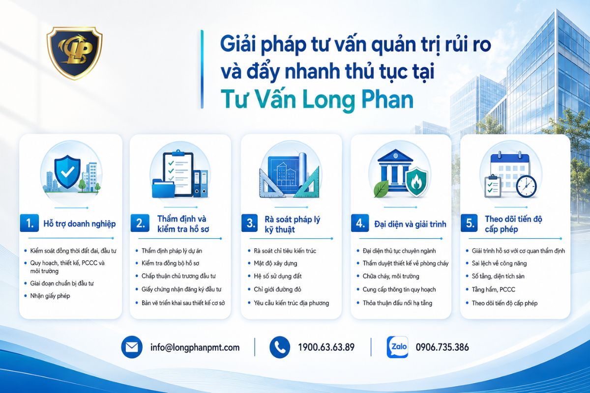 Dịch vụ quản trị rủi ro giấy phép xây dựng tòa nhà văn phòng