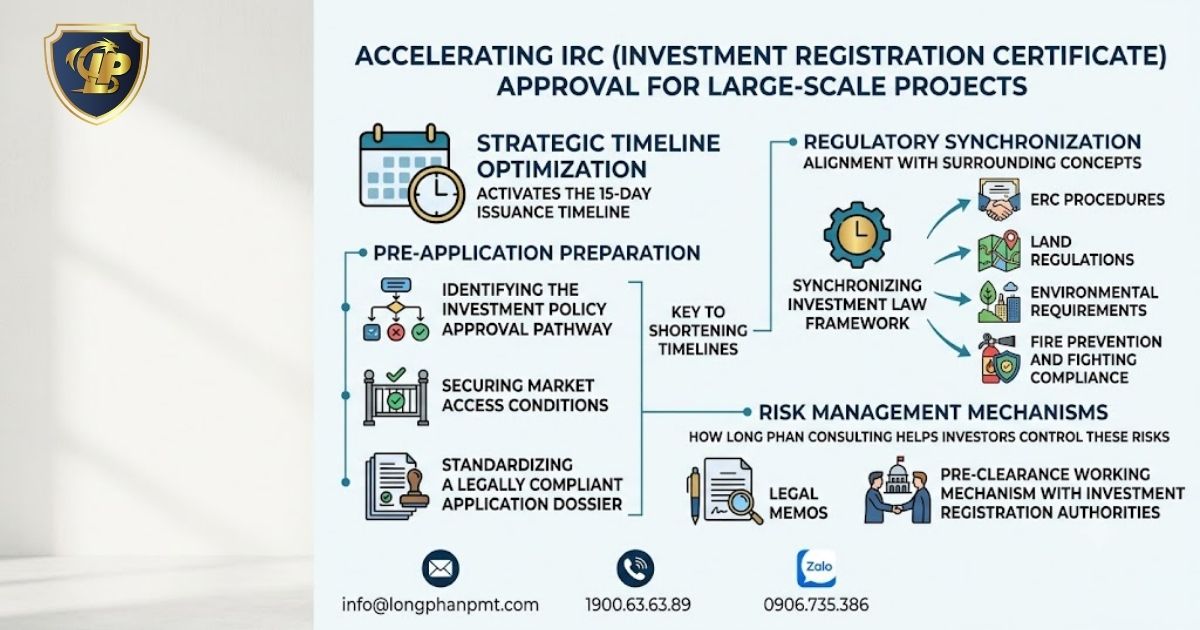 Infographic on how to Accelerating IRC for large projects