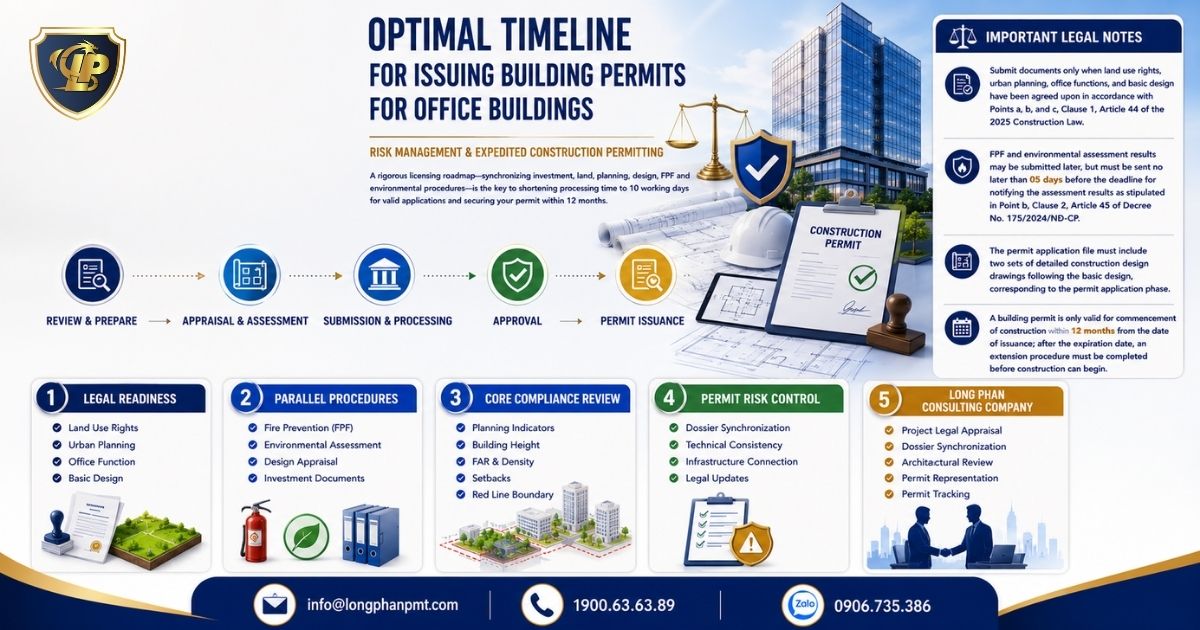 The application process for permit for office buildings