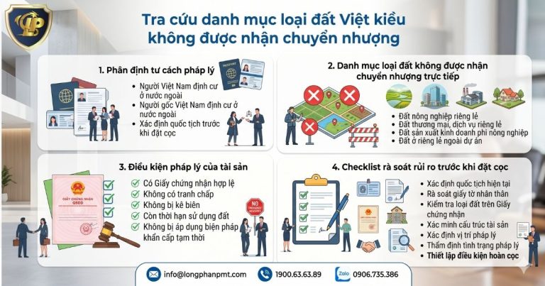 Tổng quan các loại đất Việt kiều không được nhận chuyển nhượng hiện nay.