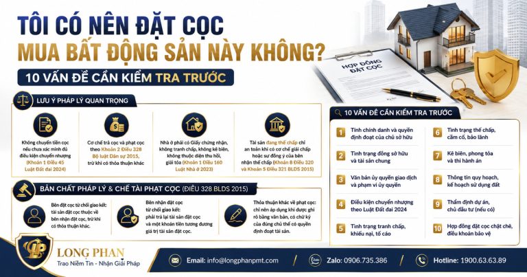 10 vấn đề pháp lý cần kiểm tra trước khi đặt cọc mua bất động sản.
