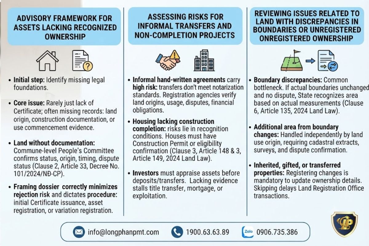 Conditions for State recognition of lawful property in real estate legalization procedures.