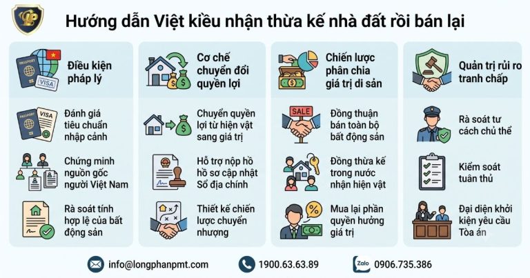 Hướng dẫn quy trình Việt kiều nhận thừa kế nhà đất chi tiết.