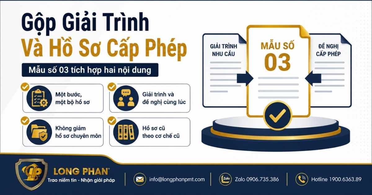 Gộp báo cáo giải trình nhu cầu vào hồ sơ cấp giấy phép lao động bằng Mẫu số 03.