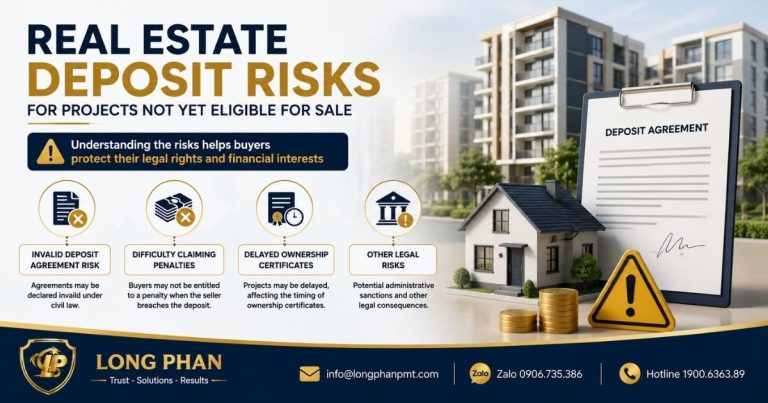 Real estate deposit risks for projects not yet eligible for sale