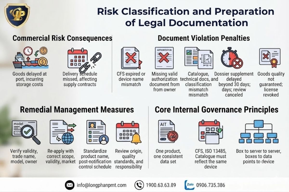 Risks and reasons for refusing import licenses for medical devices.
