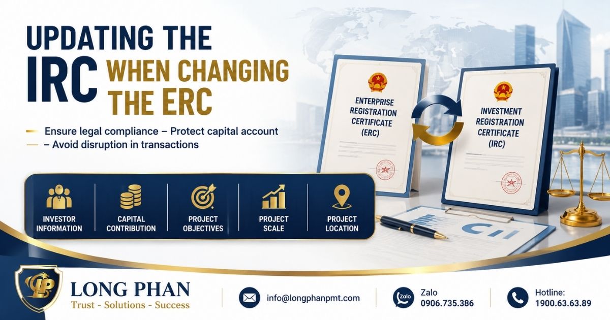 Updating the IRC when changing the ERC for foreign invested enterprises
