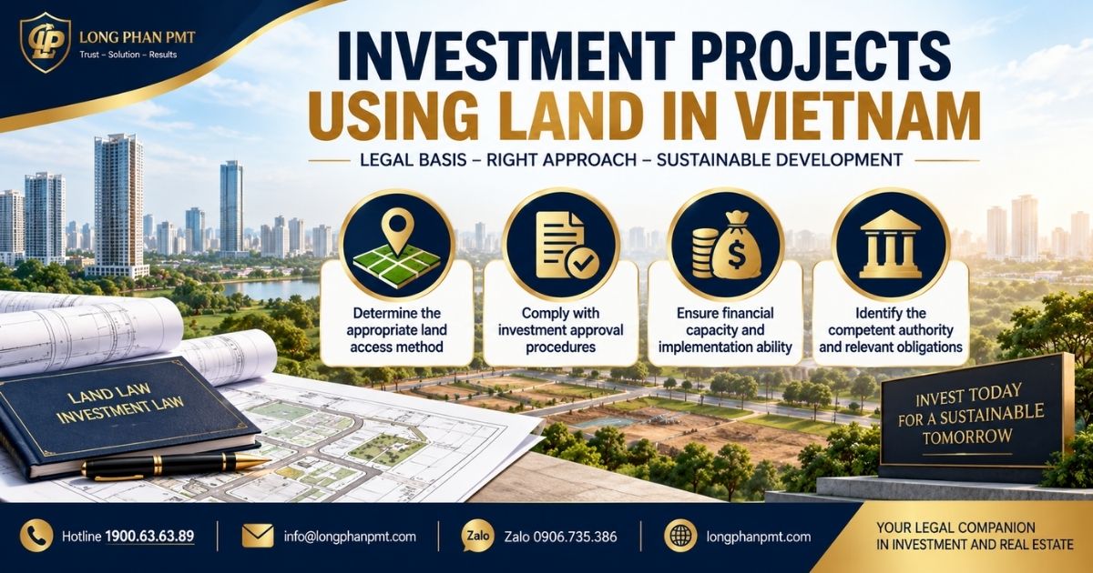 Investment Project Procedures Using Land in Vietnam and key implementation requirements.
