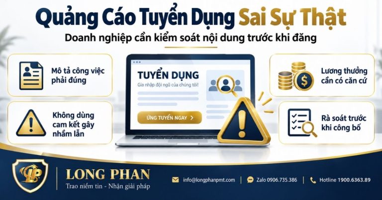 Quảng cáo tuyển dụng sai sự thật và các nội dung doanh nghiệp cần rà soát trước khi đăng
