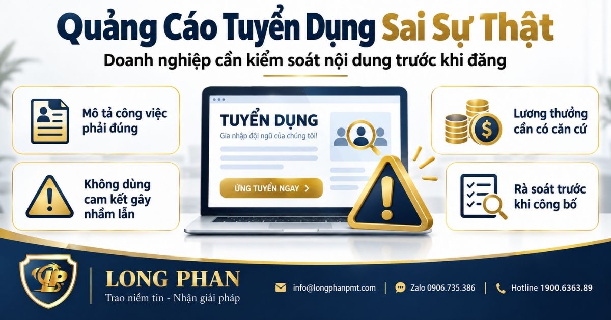 Quảng cáo tuyển dụng sai sự thật và các nội dung doanh nghiệp cần rà soát trước khi đăng