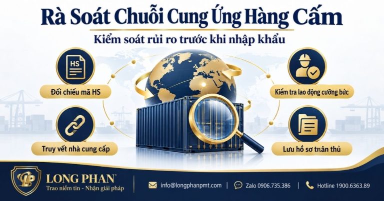 Rà soát chuỗi cung ứng hàng cấm nhập khẩu từ mã HS đến nhà cung cấp.