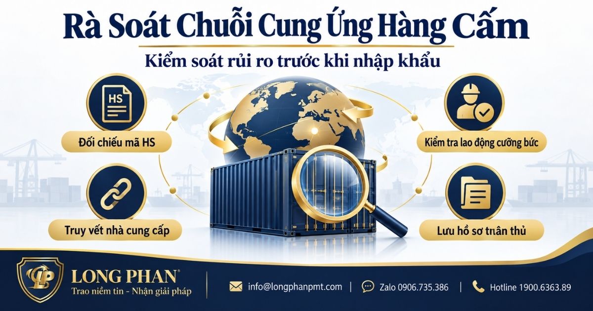 Rà soát chuỗi cung ứng hàng cấm nhập khẩu từ mã HS đến nhà cung cấp.