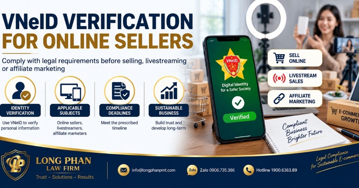 : VNeID verification for online sellers, livestreamers, and affiliate marketers before selling.